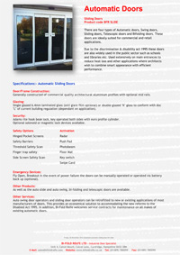Click to download our Technical Data Sheet Download Bifold Rolfe Industrial doors Technical Data Sheet