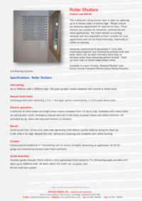 Download Bifold Rolfe Industrial doors Technical Data Sheet