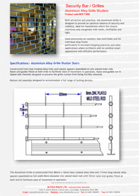 Click to download our Technical Data Sheet Download Bifold Rolfe Industrial doors Technical Data Sheet