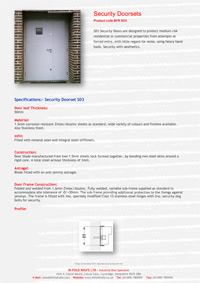 Download Bifold Rolfe Industrial doors Technical Data Sheet
